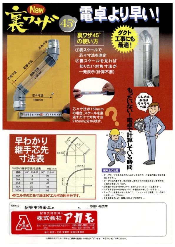 裏ワザ45° チラシ裏面